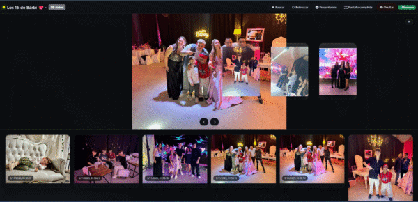 Servicio Eventos Premium · Plataforma de Fotos en Vivo (QR + Pantalla)